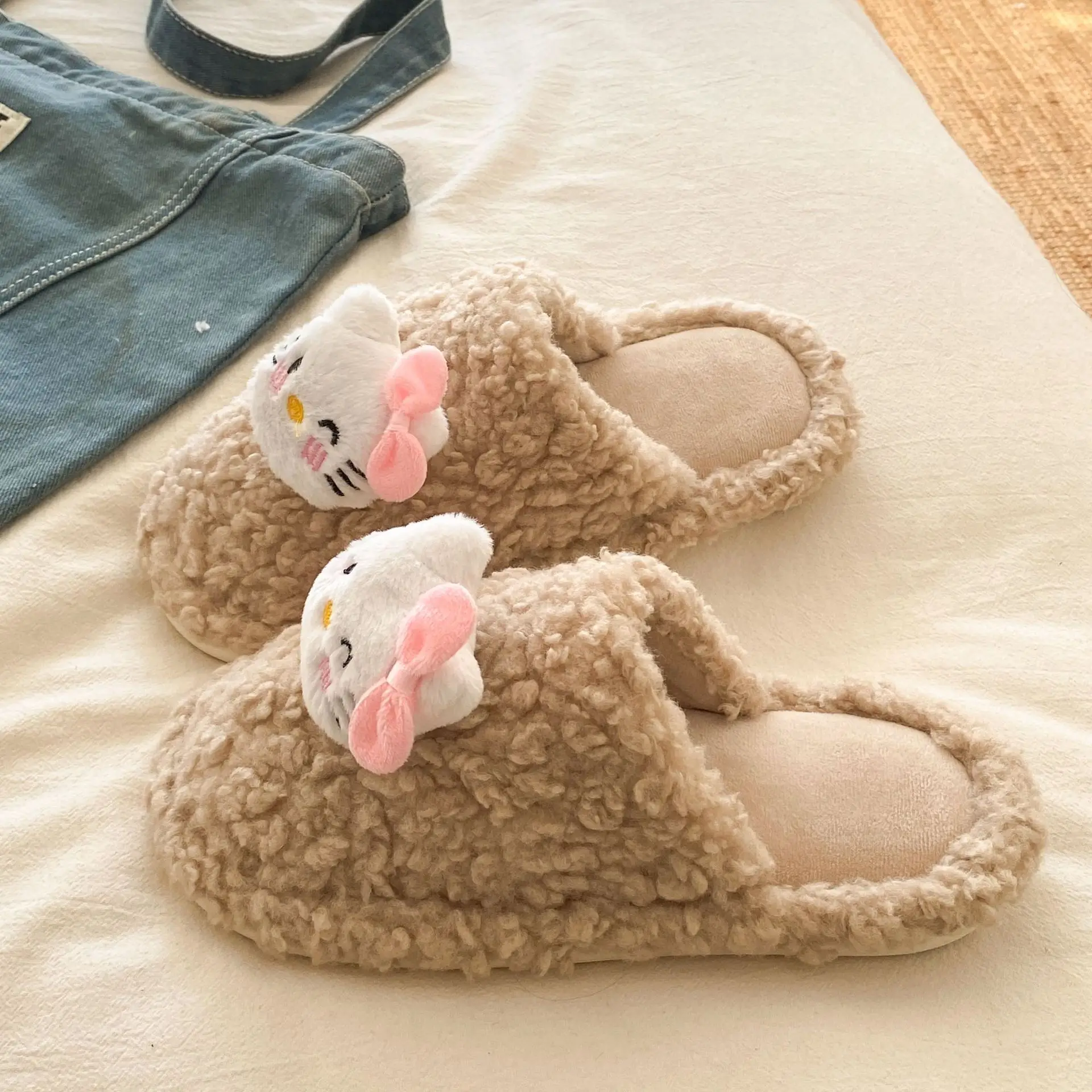 Soft Bear Cartoon Flats for Women 2025 Winter - Image 18