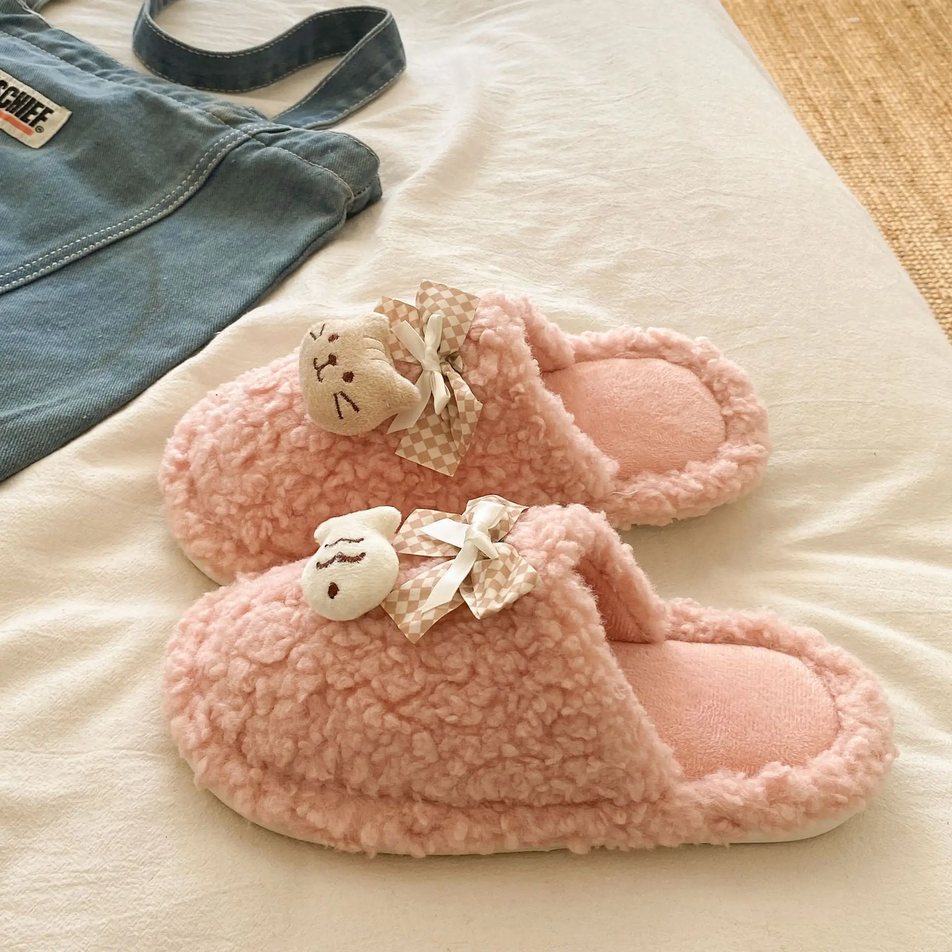 Soft Bear Cartoon Flats for Women 2025 Winter - Image 31