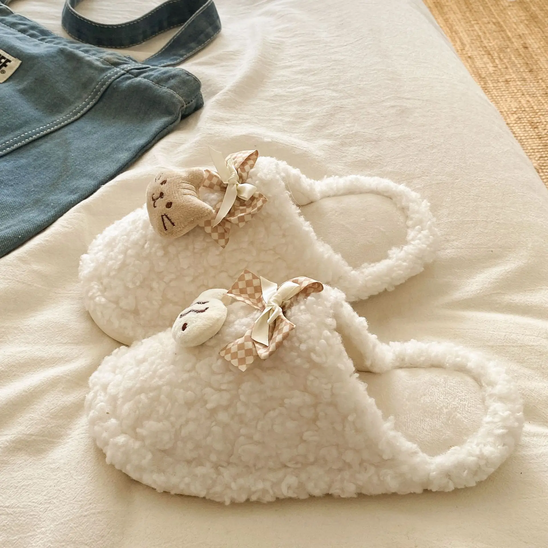 Soft Bear Cartoon Flats for Women 2025 Winter - Image 32