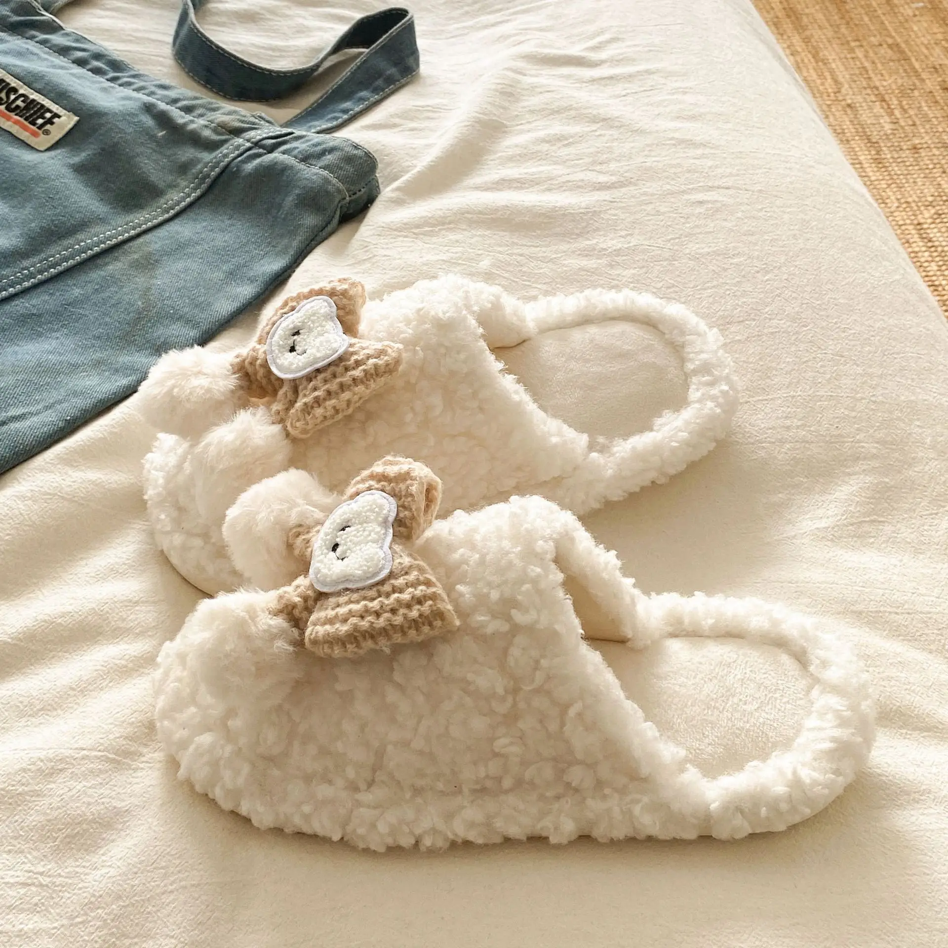 Soft Bear Cartoon Flats for Women 2025 Winter - Image 5