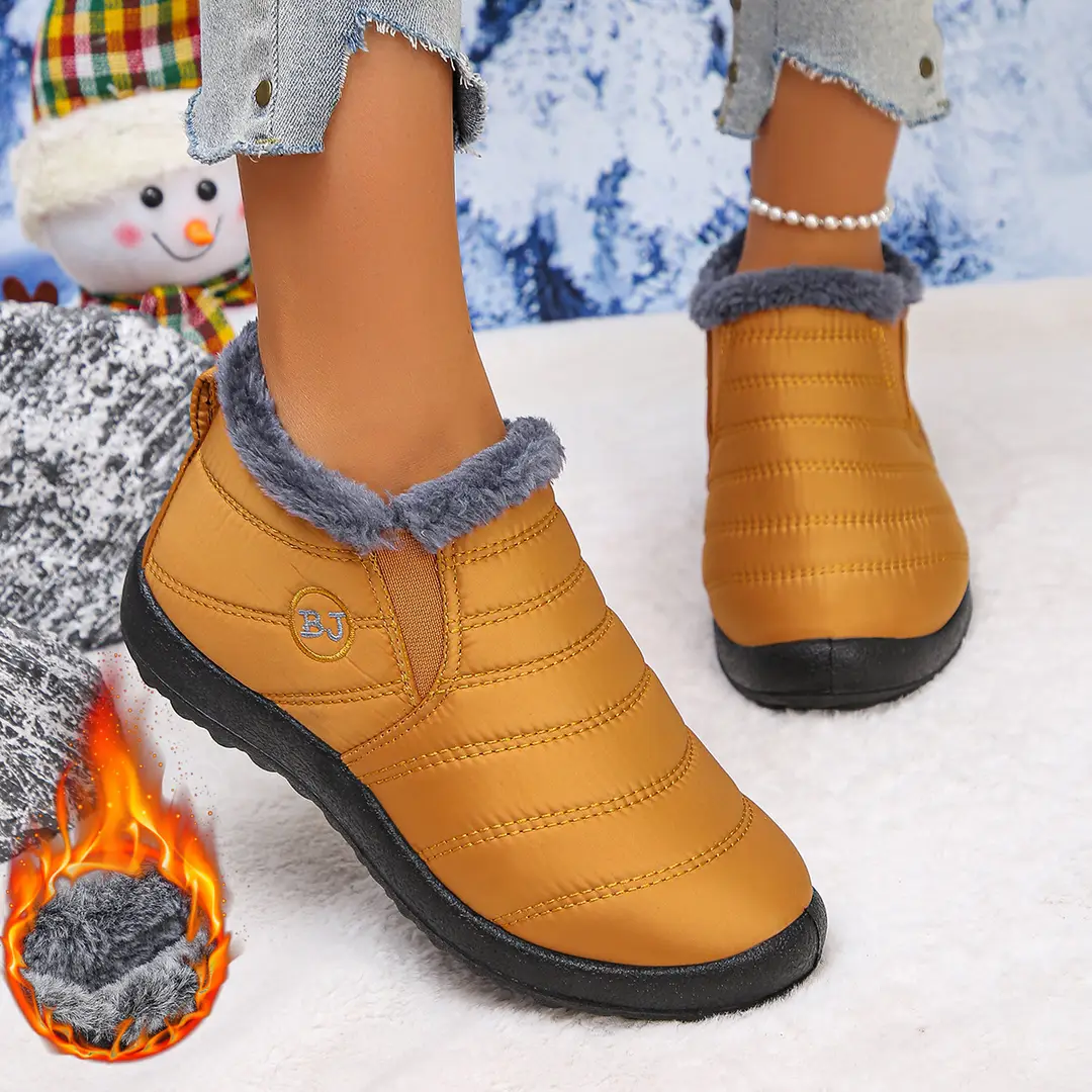 European and American Cross-Border Foreign Trade Large Size Cotton Shoes, Same Style Thickened Middle-Aged and Elderly Cross-Border Warm Plus Velvet Snow Boots Wholesale Large Size - Image 9