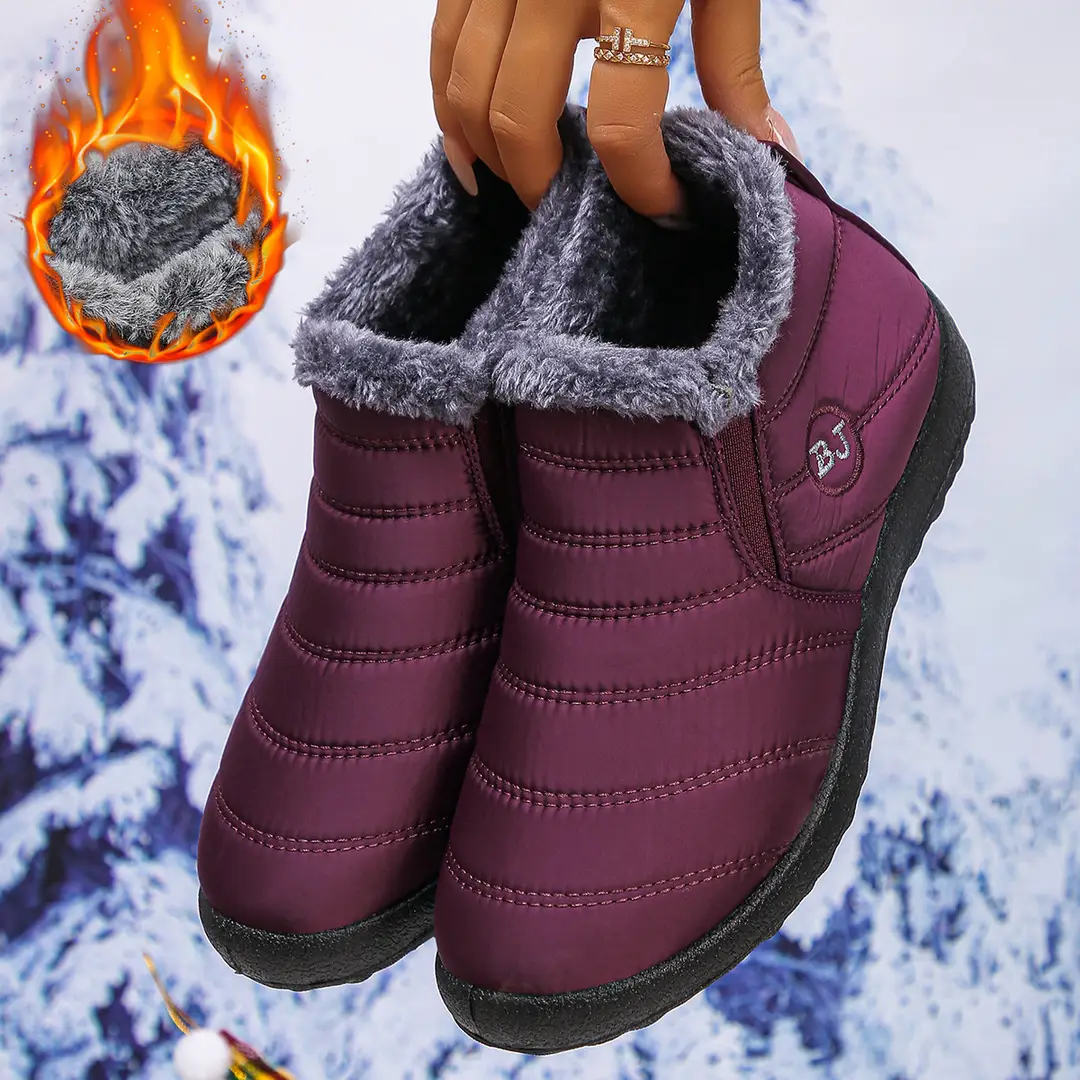 European and American Cross-Border Foreign Trade Large Size Cotton Shoes, Same Style Thickened Middle-Aged and Elderly Cross-Border Warm Plus Velvet Snow Boots Wholesale Large Size - Image 7