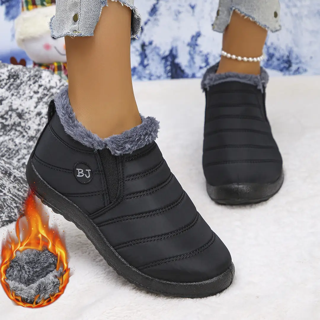 European and American Cross-Border Foreign Trade Large Size Cotton Shoes, Same Style Thickened Middle-Aged and Elderly Cross-Border Warm Plus Velvet Snow Boots Wholesale Large Size - Image 8