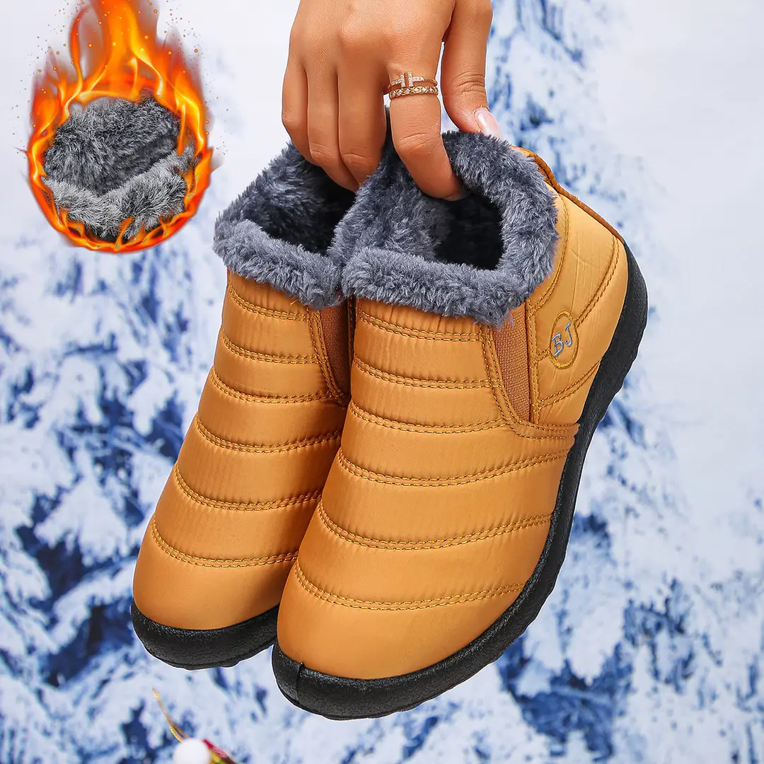 European and American Cross-Border Foreign Trade Large Size Cotton Shoes, Same Style Thickened Middle-Aged and Elderly Cross-Border Warm Plus Velvet Snow Boots Wholesale Large Size - Image 3
