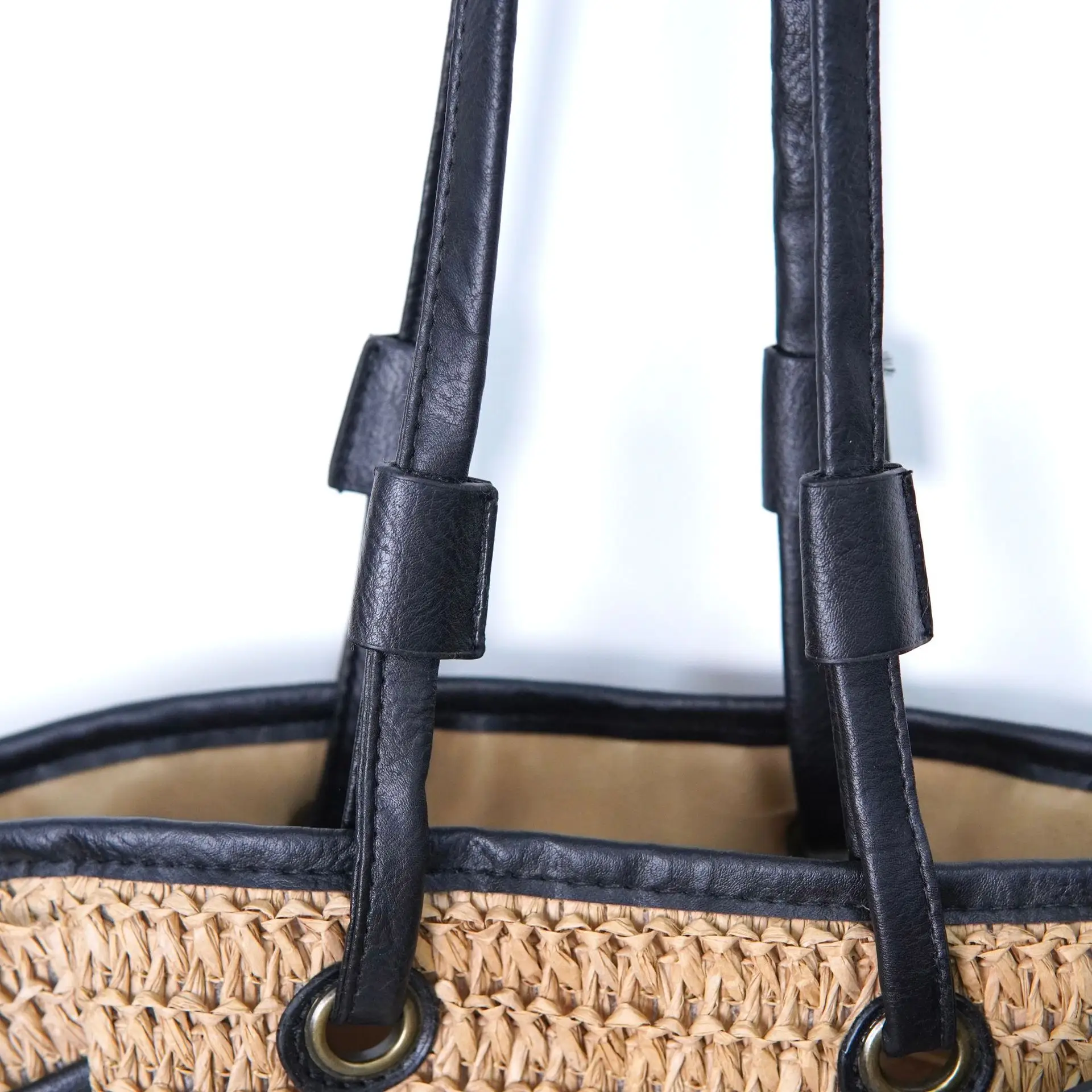 Women Straw Bag Large Capacity Shoulder Bag for Seaside Vacation — feature 13