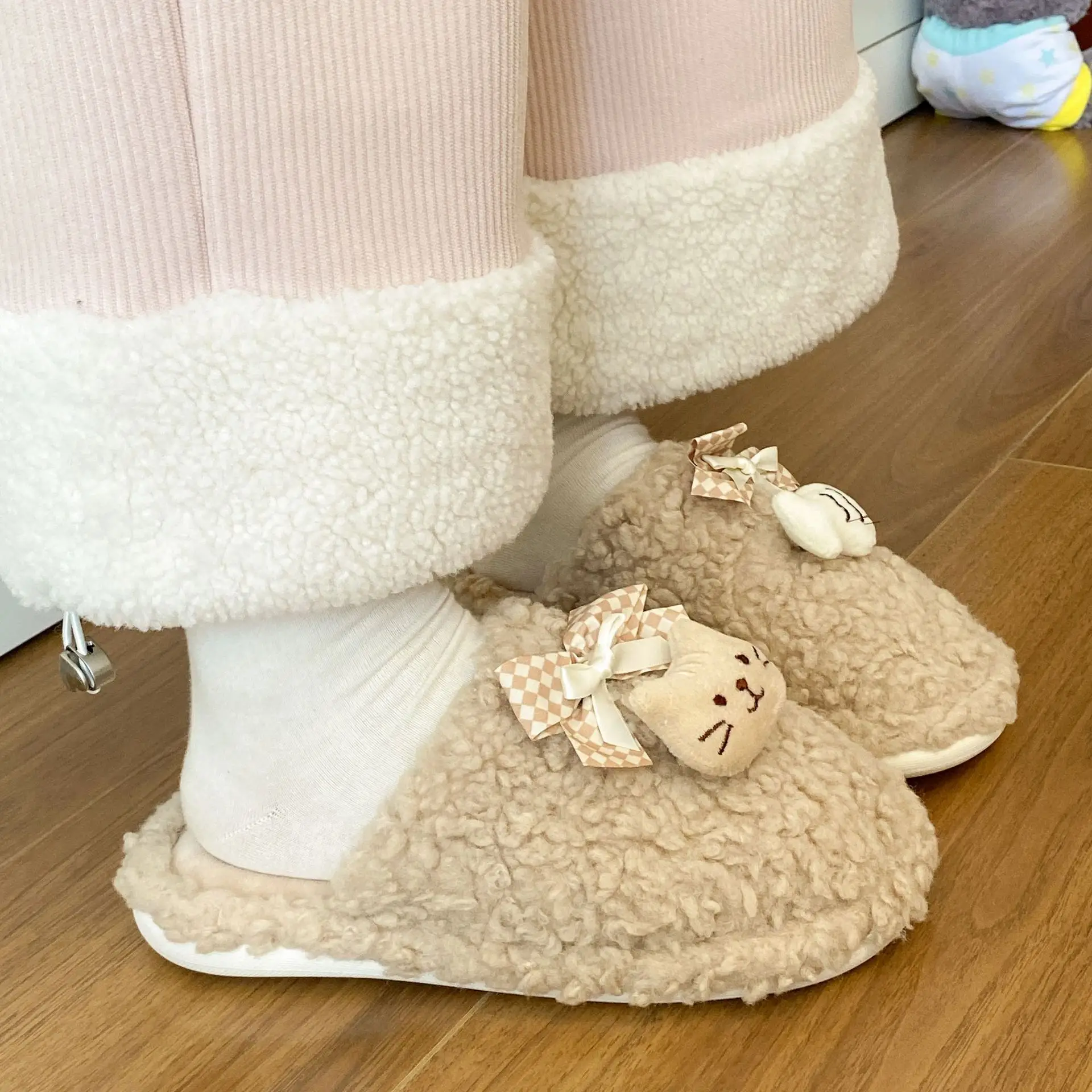 Warm Cotton Slipper for Women, Soft & Non-Slip - Image 36