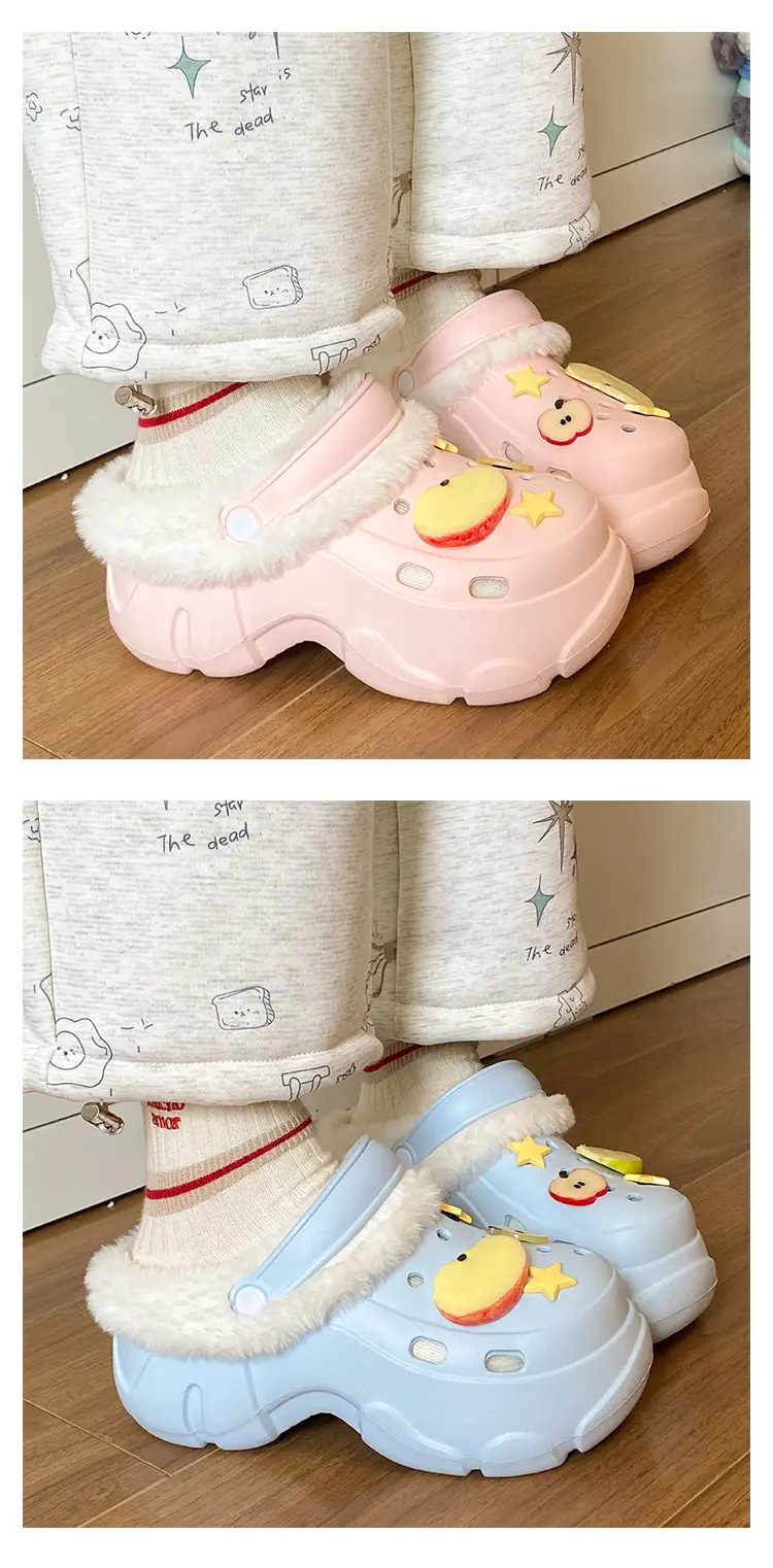 Winter Detachable Cotton Slippers for Women with Furry Toe — feature 12
