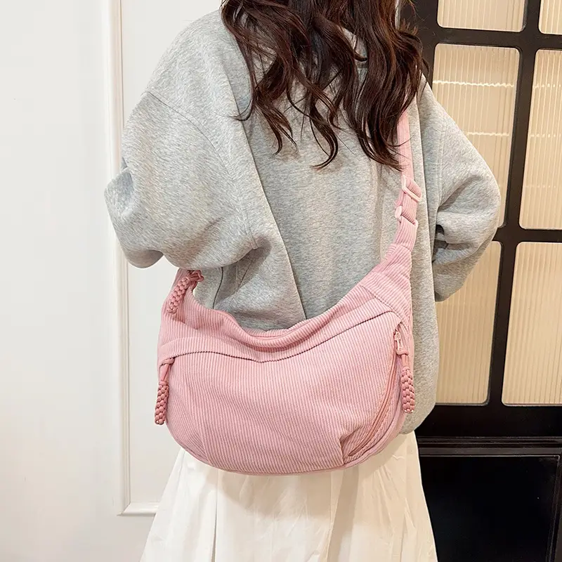 White Velvet Crossbody Bag for Women 2025 - Image 7