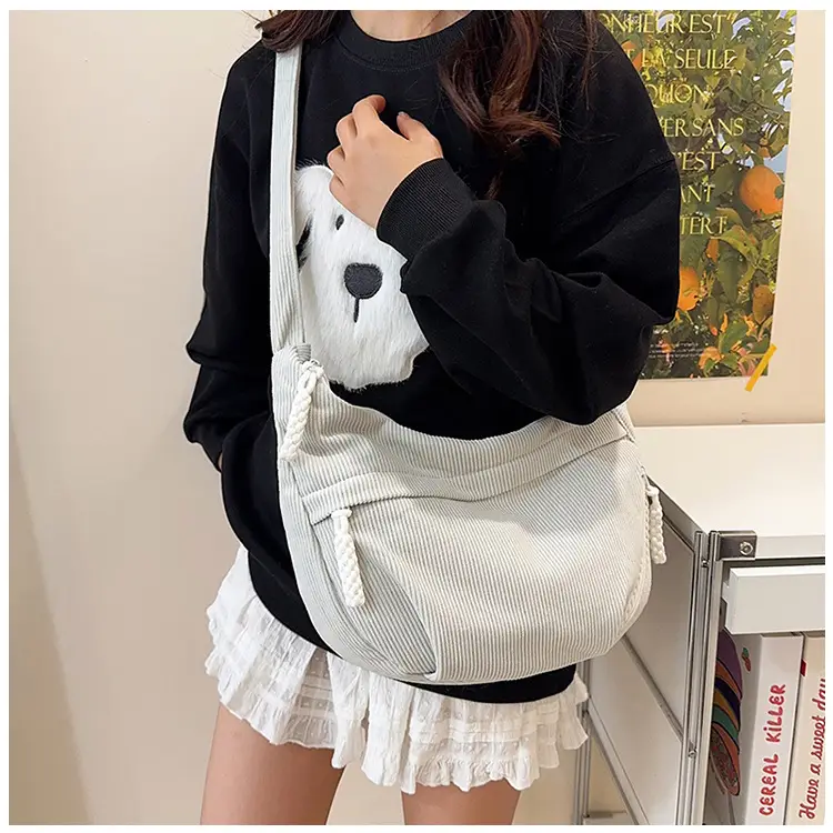 White Velvet Crossbody Bag for Women 2025 — feature 13