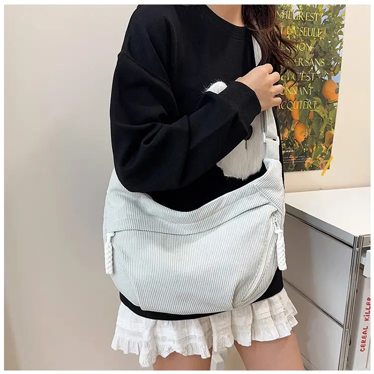 White Velvet Crossbody Bag for Women 2025 — feature 15