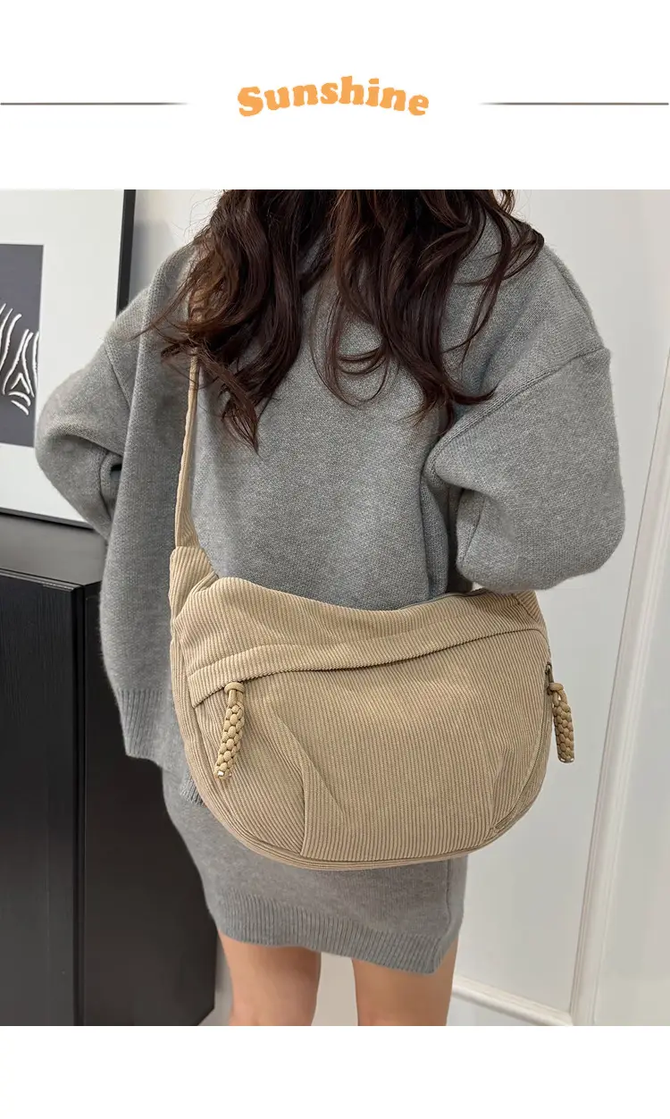 White Velvet Crossbody Bag for Women 2025 — feature 3