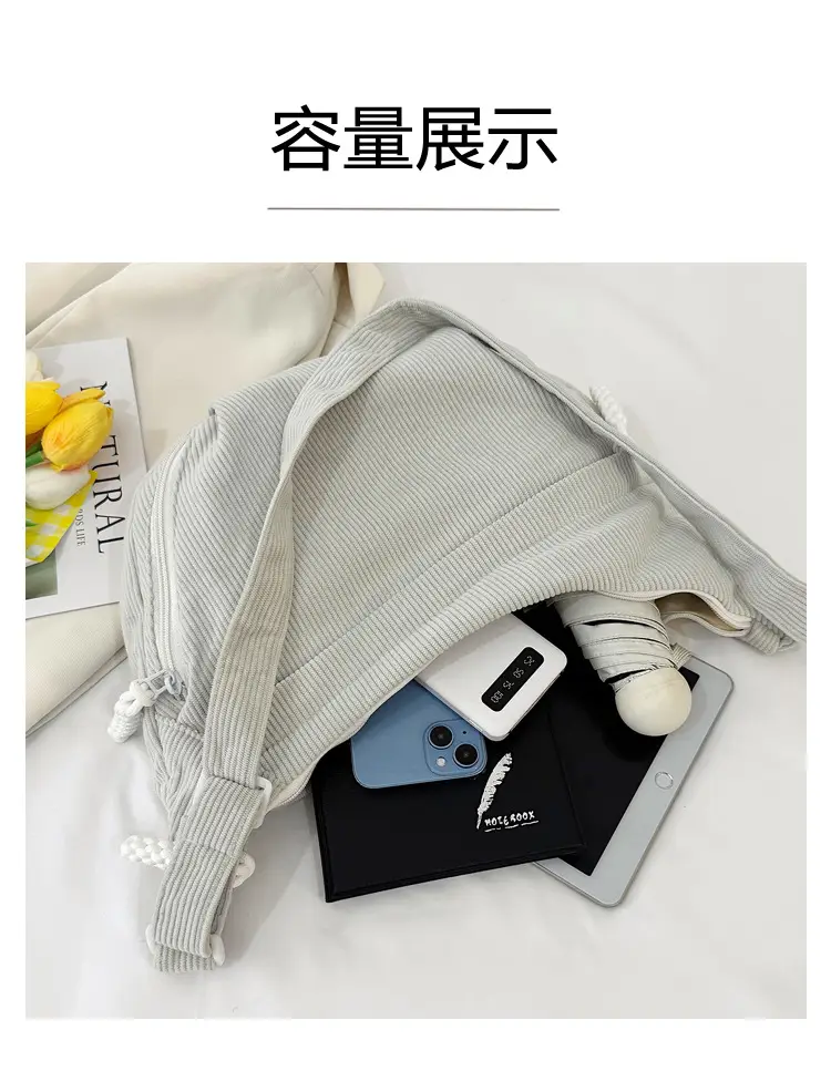 White Velvet Crossbody Bag for Women 2025 — feature 8