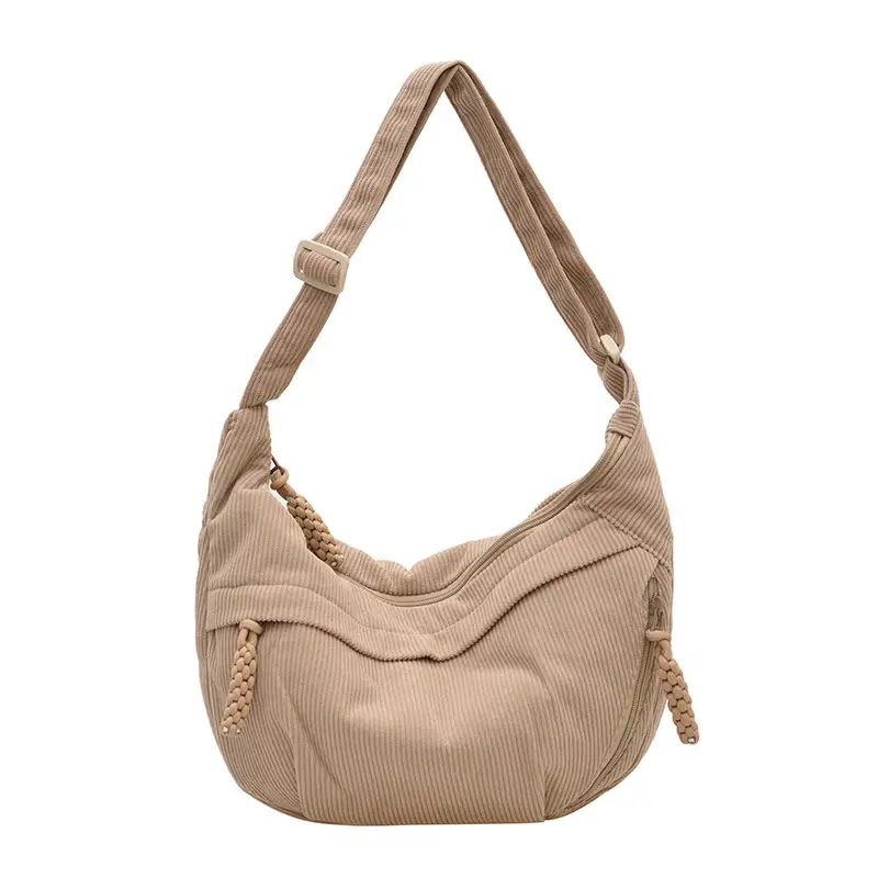 White Velvet Crossbody Bag for Women 2025 - Image 3