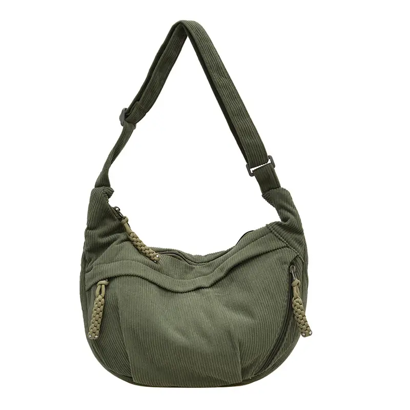 White Velvet Crossbody Bag for Women 2025 - Image 5