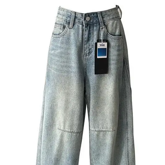 Dark Blue Wide Leg Jeans for Petite Women - Image 5