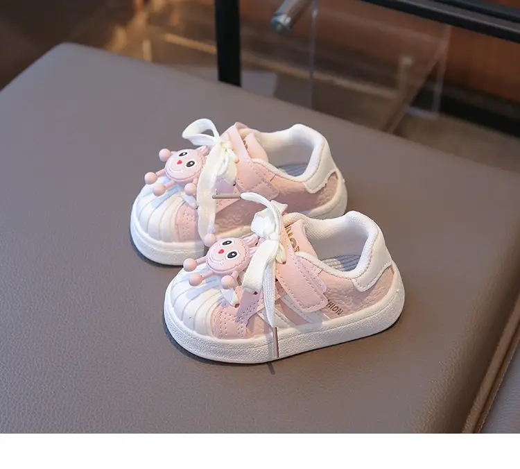 Baby Girl's Shoes, Baby Toddler Shoes, Spring & Fall Soft-Soled Fashionable Shoes for 1 to 3-Year-Old Baby Girls, Fashionable Soft Leather Shoes — feature 10