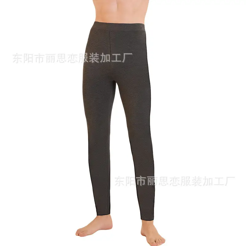 Tall Men's Modal Cotton Spring & Fall Thin Winter Fleece-Lined Student Large Size 120cm Autumn Pants Thermal Pants