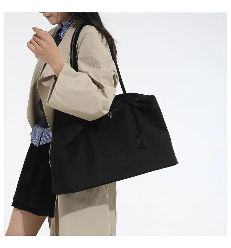 Women Retro Frosted Tote Bag Brown 2025 — feature 16