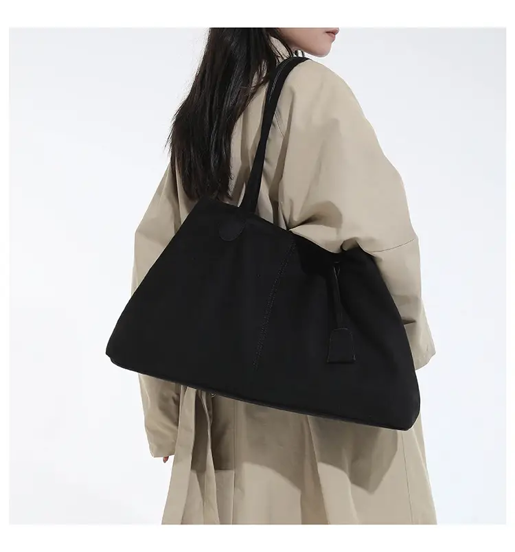 Women Retro Frosted Tote Bag Brown 2025 — feature 17