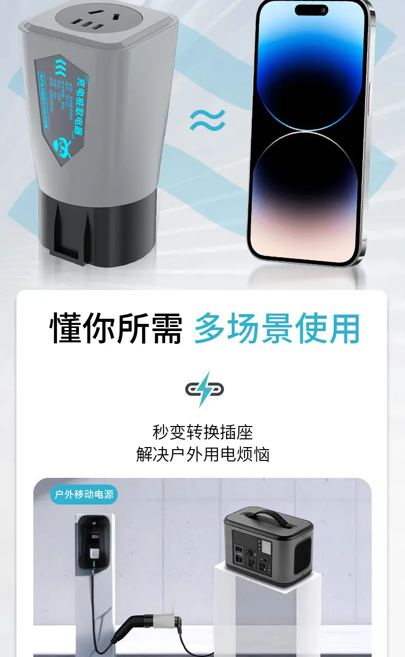 New Energy Electric Vehicle 5000W Charging Pile with Electric Discharge Universal Charging Ac Discharge High Power — feature 12