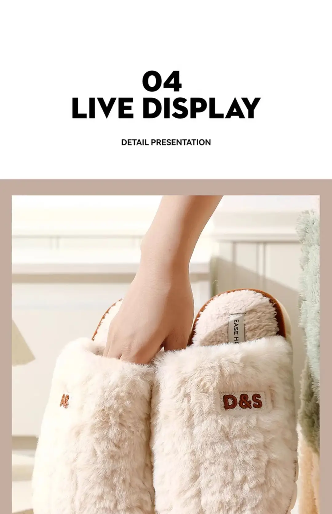 Silent Cotton Slippers for Women, Autumn and Winter Thin Style, Home Use, Soft Sole, Non-Slip, Odor-Resistant, Warm Plush Couple Cotton Slippers, Maternity Slippers — feature 12