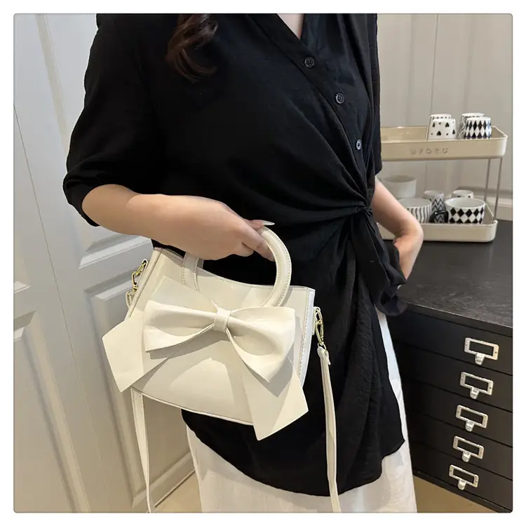 Black Bow Handbag for Women 2025 Trendy Leather — feature 13