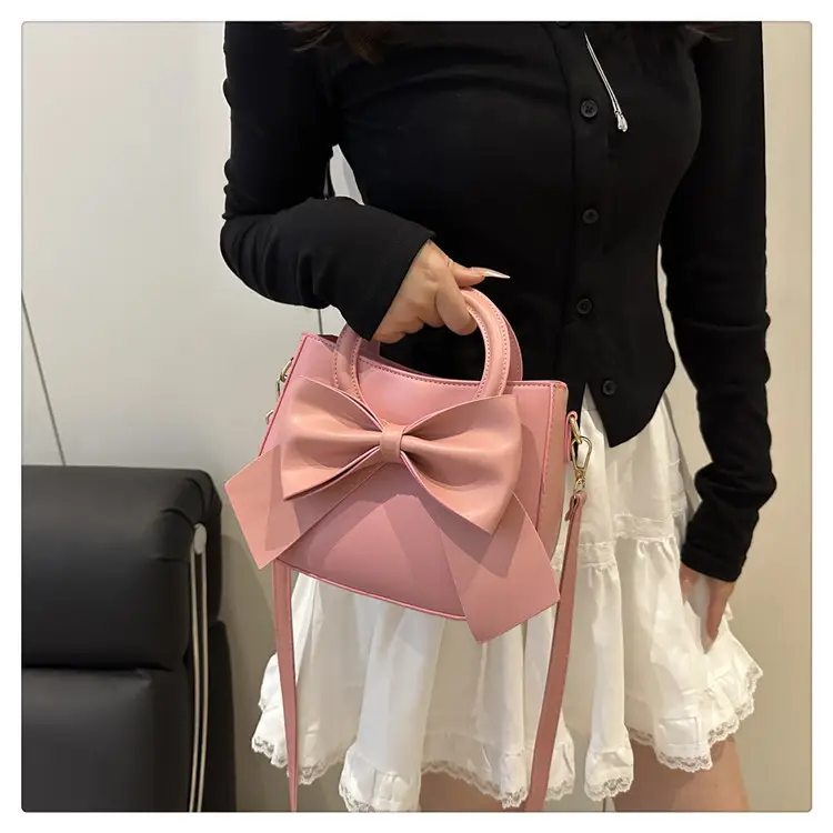 Black Bow Handbag for Women 2025 Trendy Leather — feature 18