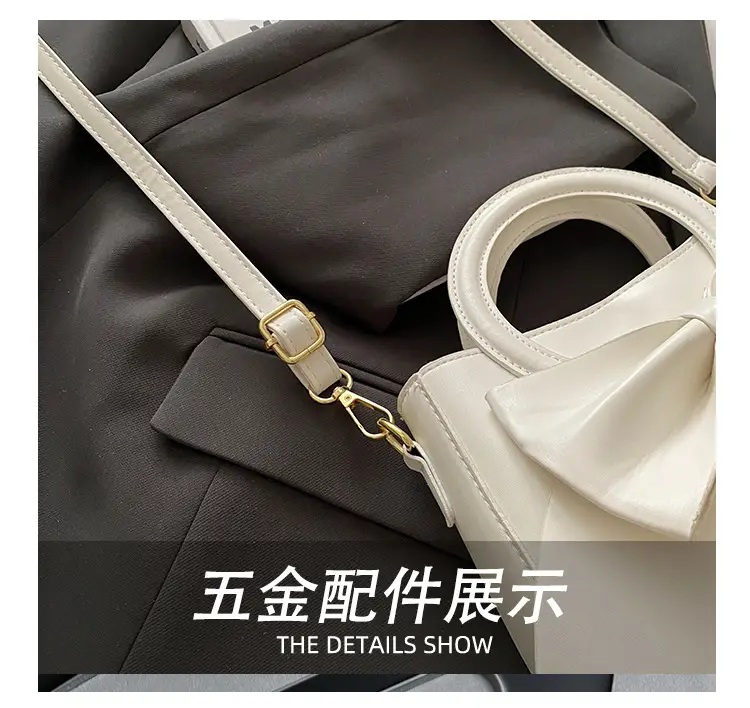 Black Bow Handbag for Women 2025 Trendy Leather — feature 4