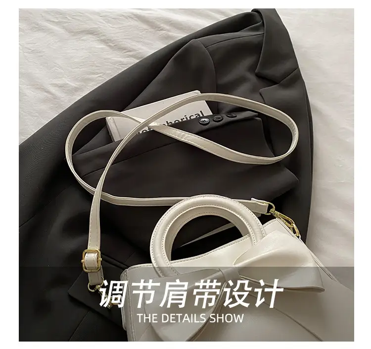 Black Bow Handbag for Women 2025 Trendy Leather — feature 7