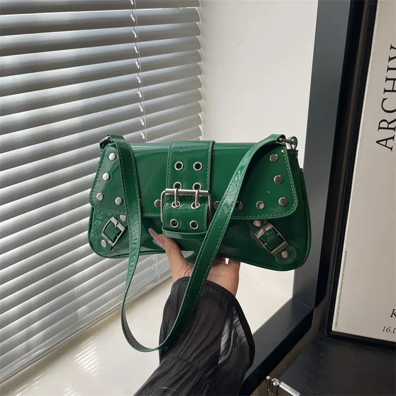 Women's Rivet Underarm Bags 2025 Autumn New Niche Fashion