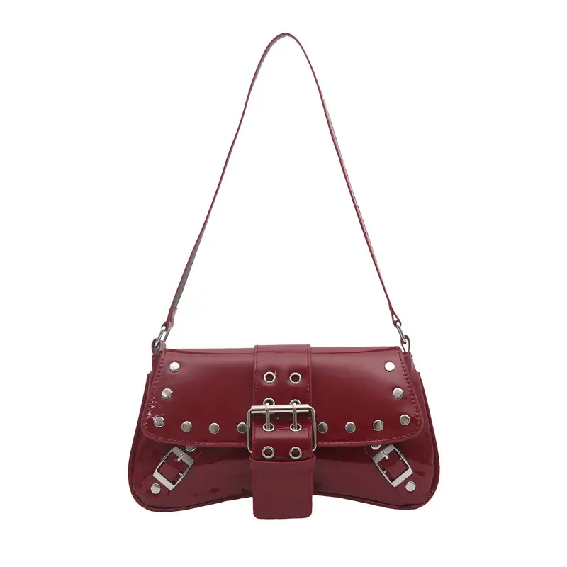Women's Rivet Underarm Bags 2025 Autumn New Niche Fashion