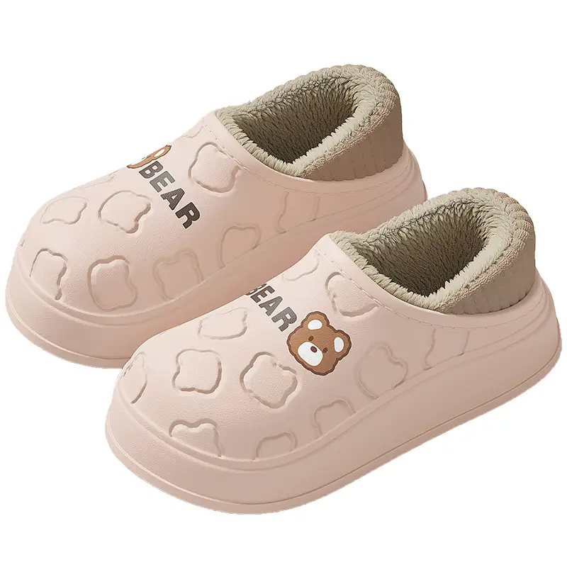 Women's Cotton Slippers Autumn and Winter 2025 New Indoor Home Warm Maternity Shoes Men's Closed-Back Cotton Shoes Wholesale - Image 10