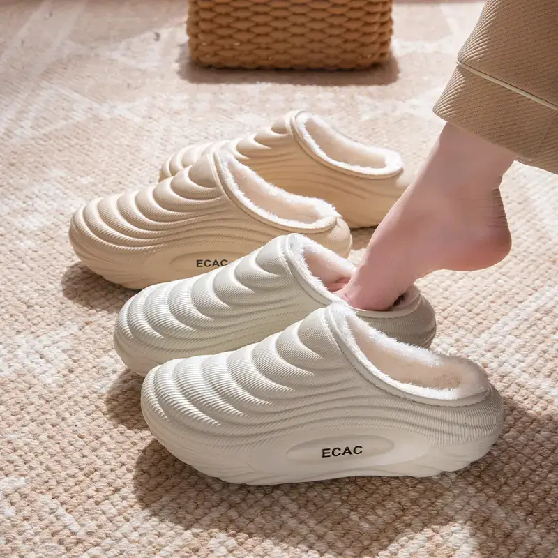 Women's 2025 Waterproof Cotton Slippers Winter Warm Anti-Slip - Image 7