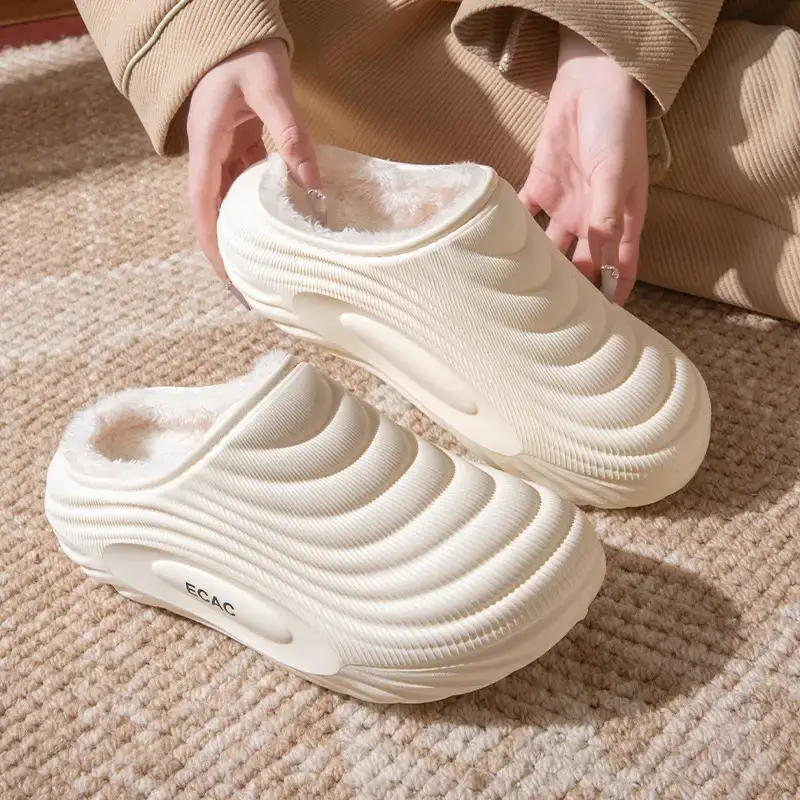 Women's 2025 Waterproof Cotton Slippers Winter Warm Anti-Slip - Image 9