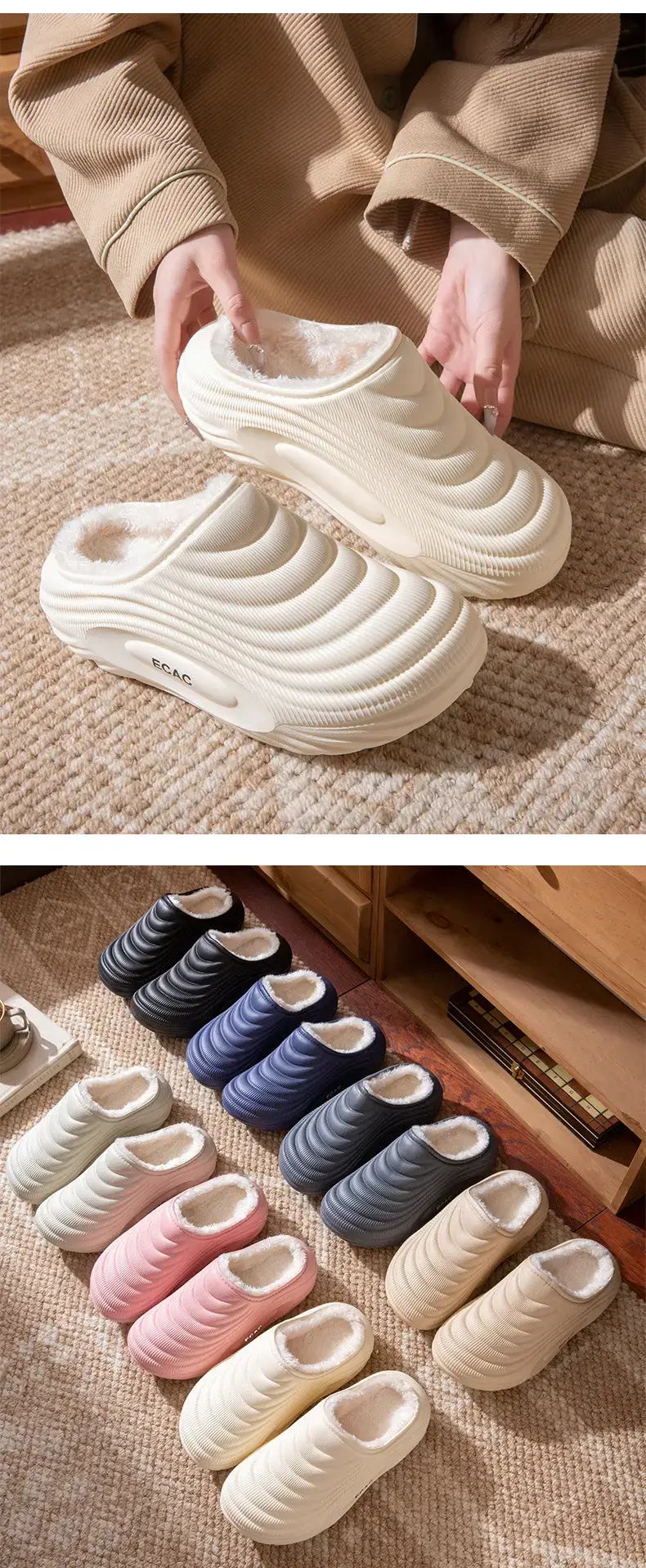Women's 2025 Waterproof Cotton Slippers Winter Warm Anti-Slip — feature 10