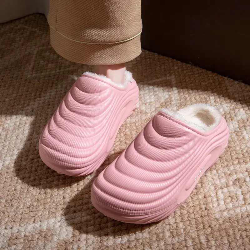 Women's 2025 Waterproof Cotton Slippers Winter Warm Anti-Slip - Image 2