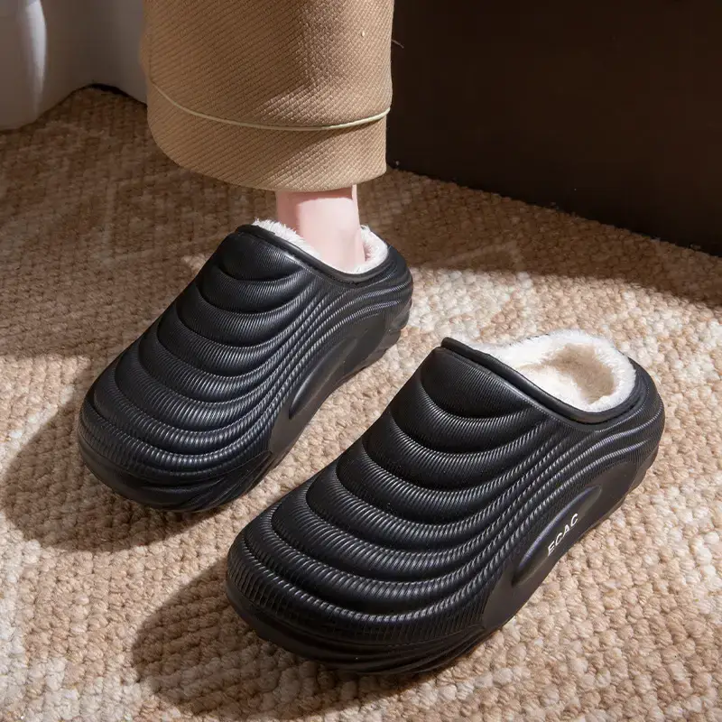 Women's 2025 Waterproof Cotton Slippers Winter Warm Anti-Slip - Image 3