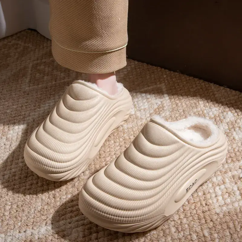 Women's 2025 Waterproof Cotton Slippers Winter Warm Anti-Slip - Image 5
