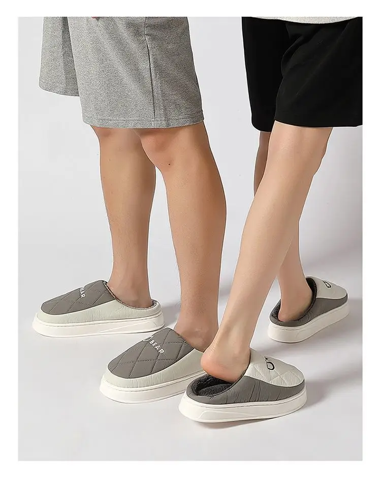 Down Fabric Warm Cotton Slippers for Men, Autumn and Winter 2025 New Style Indoor Home Plush Cotton Slippers for Women, Cotton Shoes Wholesale — feature 18