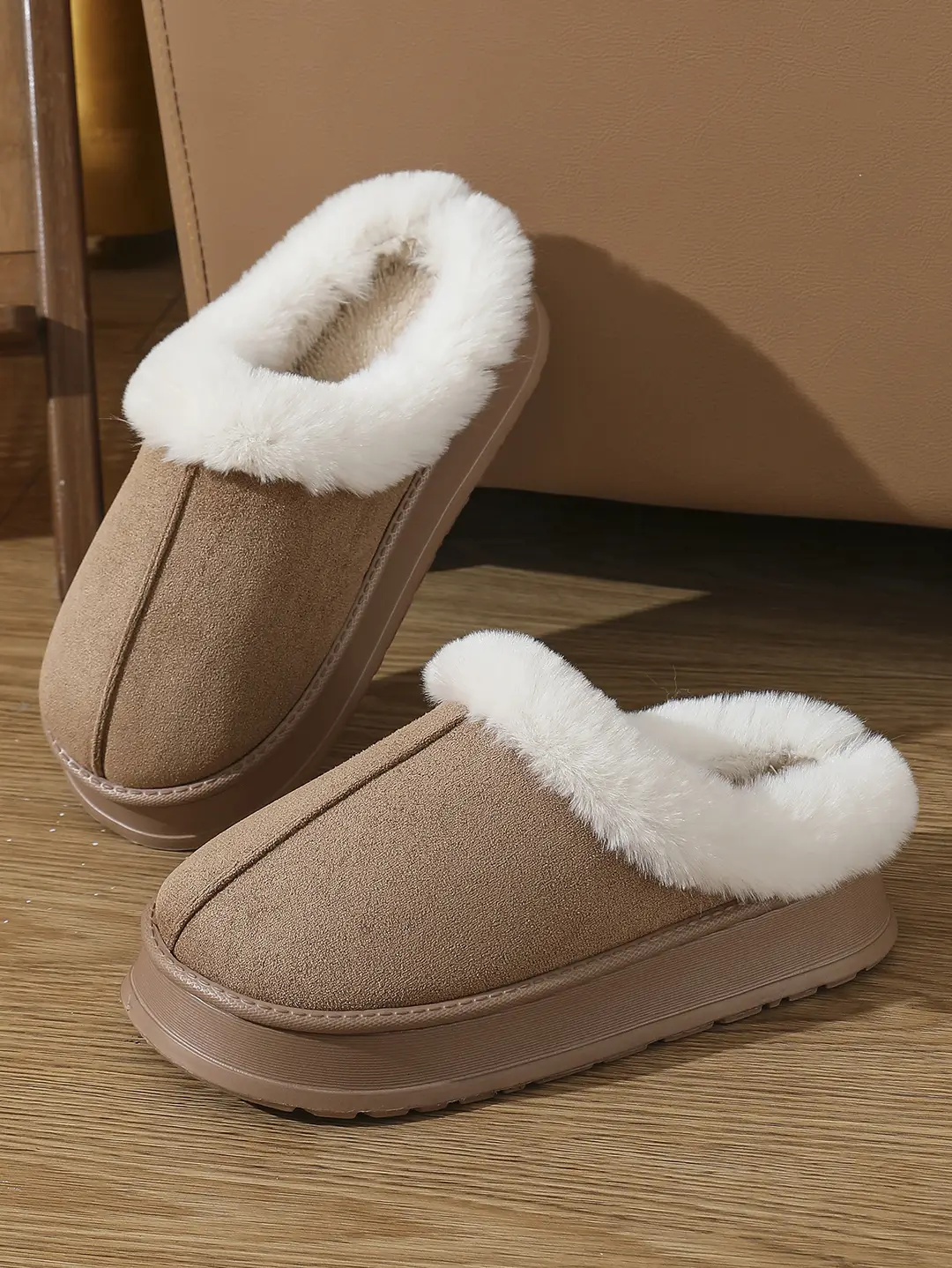Cross-Border Foreign Trade 2025 New Cotton Slippers for Women, Indoor Autumn and Winter Suede Fashion Non-Slip Men's Cotton Slippers — feature 7