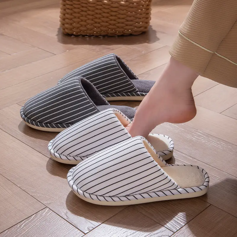 Women Cotton Slippers Warm Thick Autumn Winter 2025