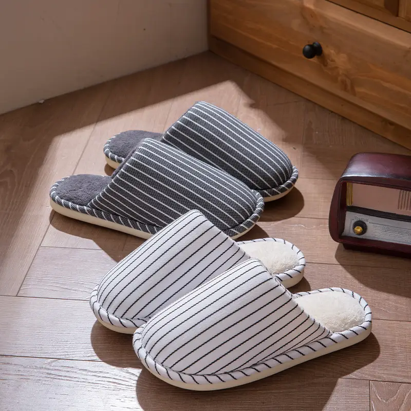 Women Cotton Slippers Warm Thick Autumn Winter 2025