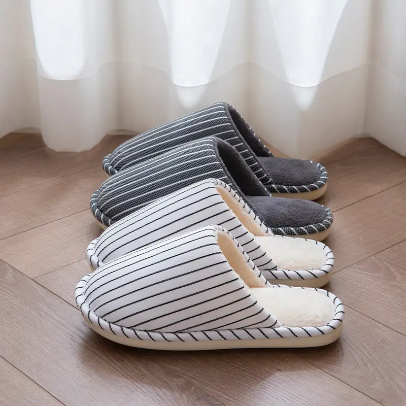 Women Cotton Slippers Warm Thick Autumn Winter 2025