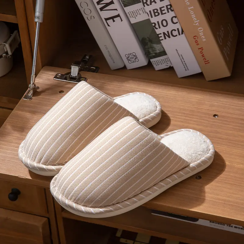 Women Cotton Slippers Warm Thick Autumn Winter 2025