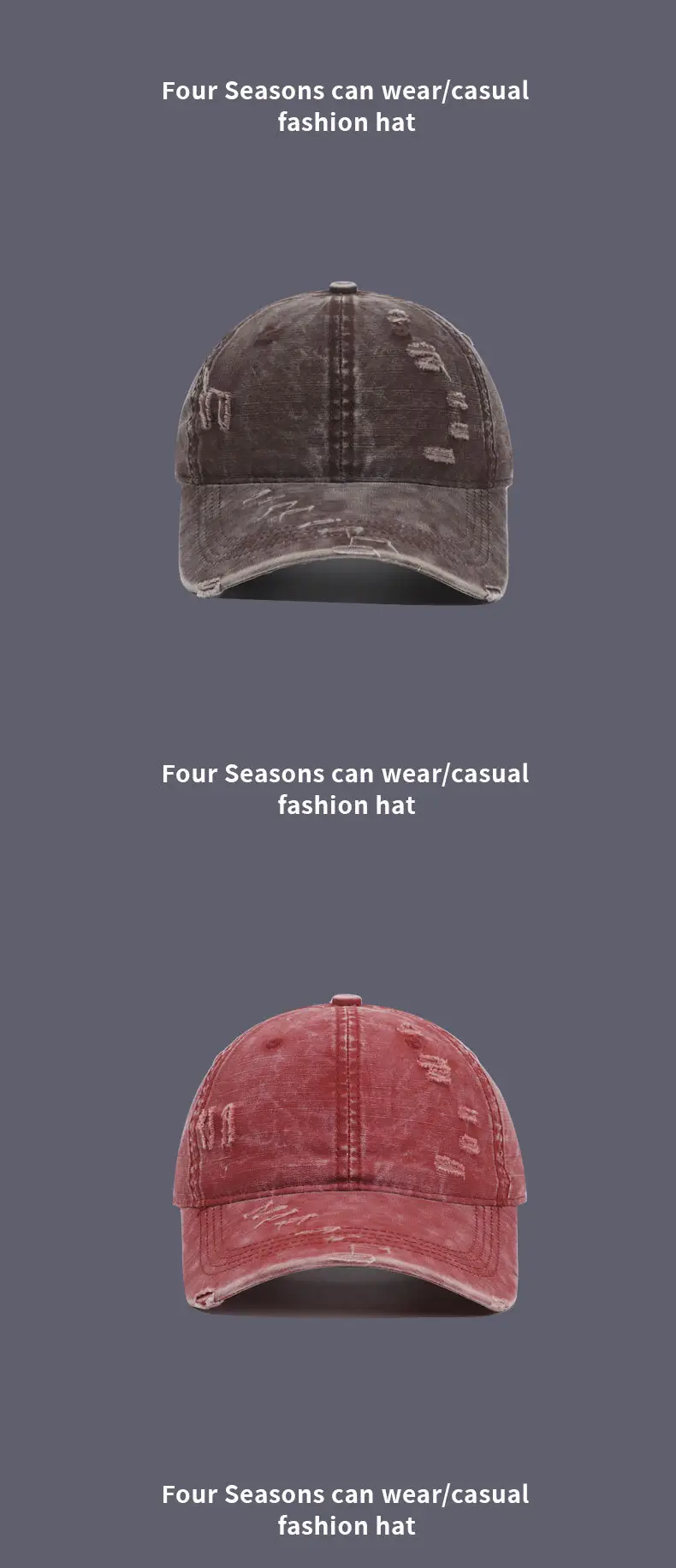 Men Black Washed Baseball Cap Vintage Duckbill — feature 13