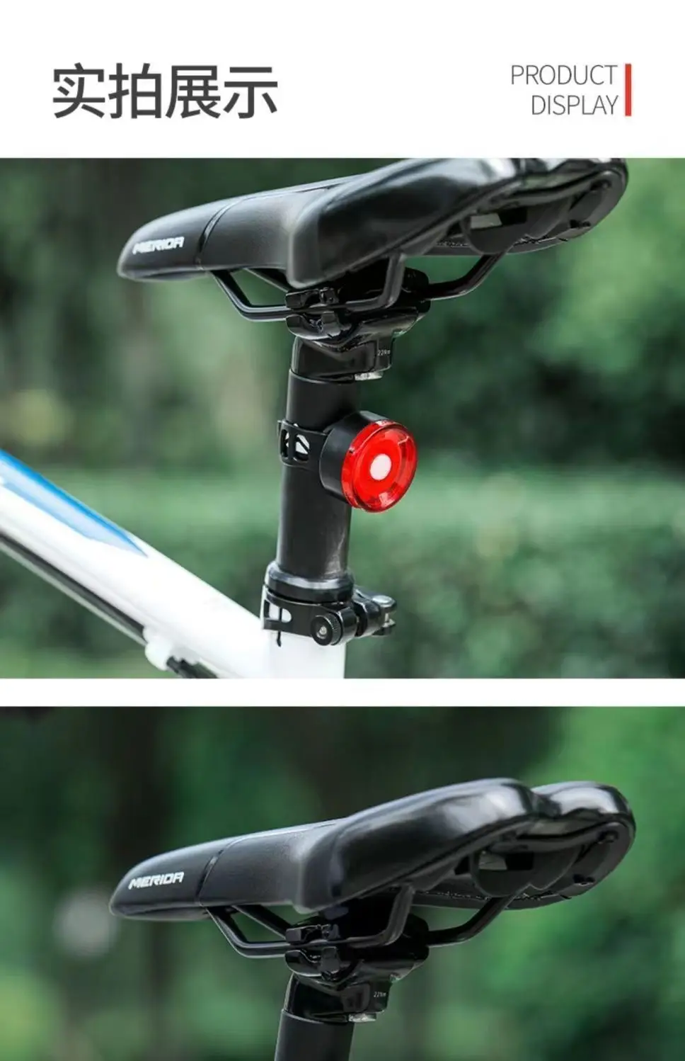 Bicycle Night Riding Light Mountain Road Bike Tail Light Night Riding Light Bicycle Warning Light Cycling Round Tail Light Sports Outdoor — feature 11