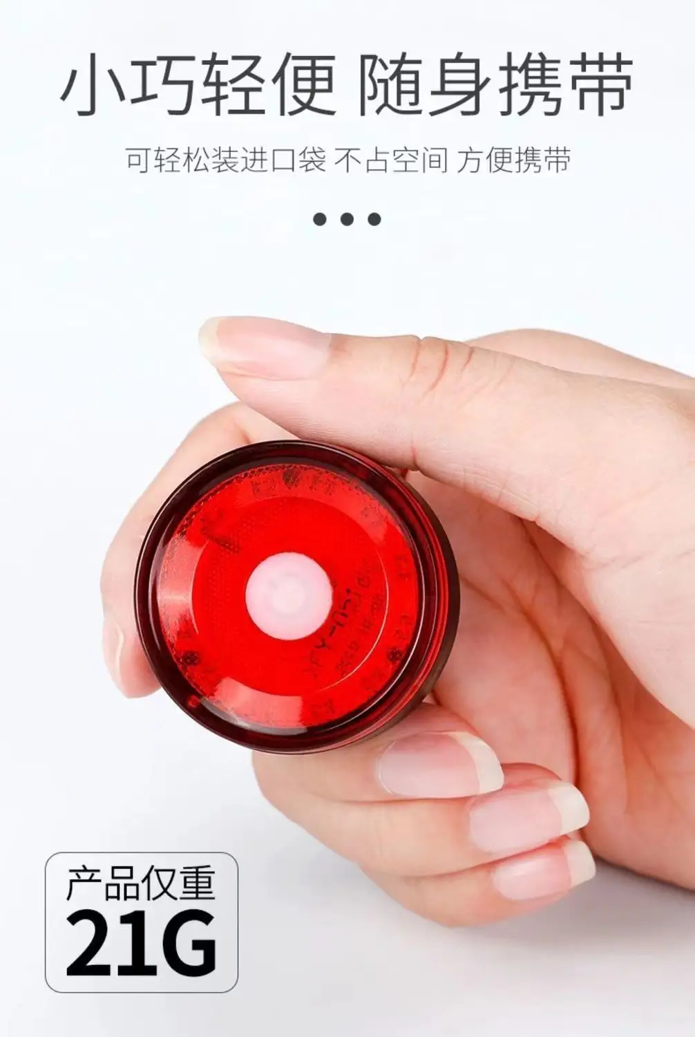 Bicycle Night Riding Light Mountain Road Bike Tail Light Night Riding Light Bicycle Warning Light Cycling Round Tail Light Sports Outdoor — feature 9
