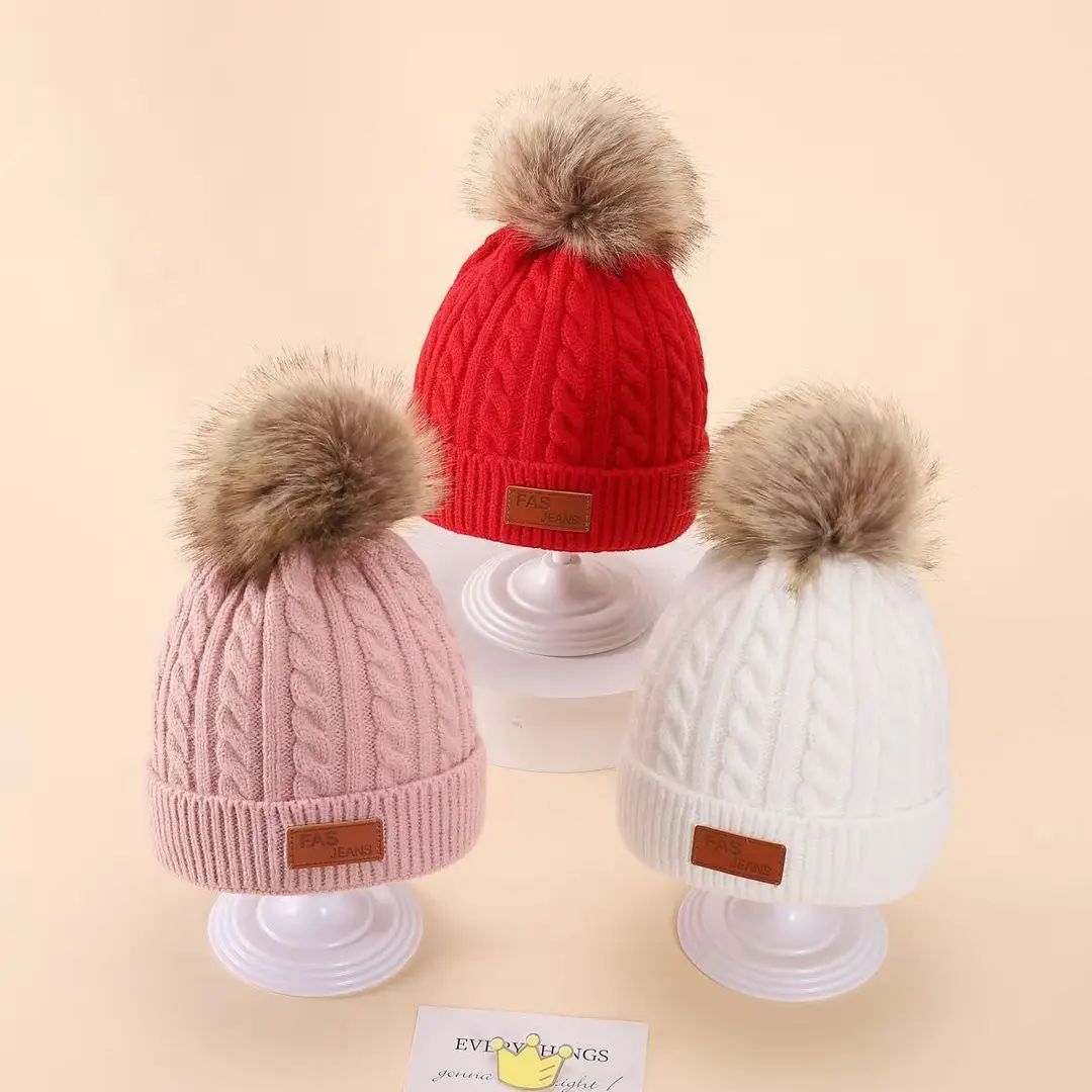 2025 New Kidsren's Hat, Scarf and Gloves Three-Piece Set Autumn and Winter New Warm Baby Woolen Hat Knitted Scarf — feature 11