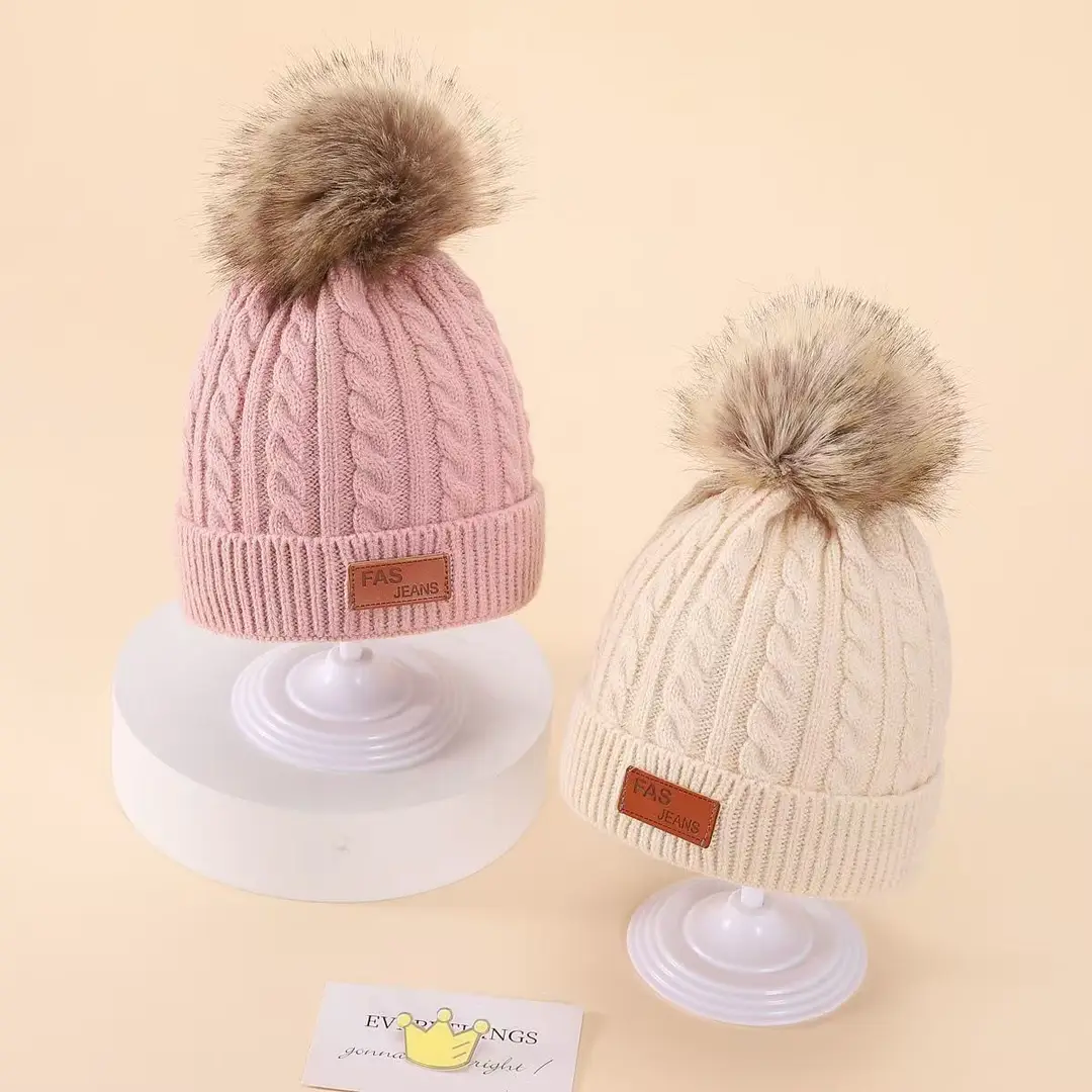 2025 New Kidsren's Hat, Scarf and Gloves Three-Piece Set Autumn and Winter New Warm Baby Woolen Hat Knitted Scarf — feature 13