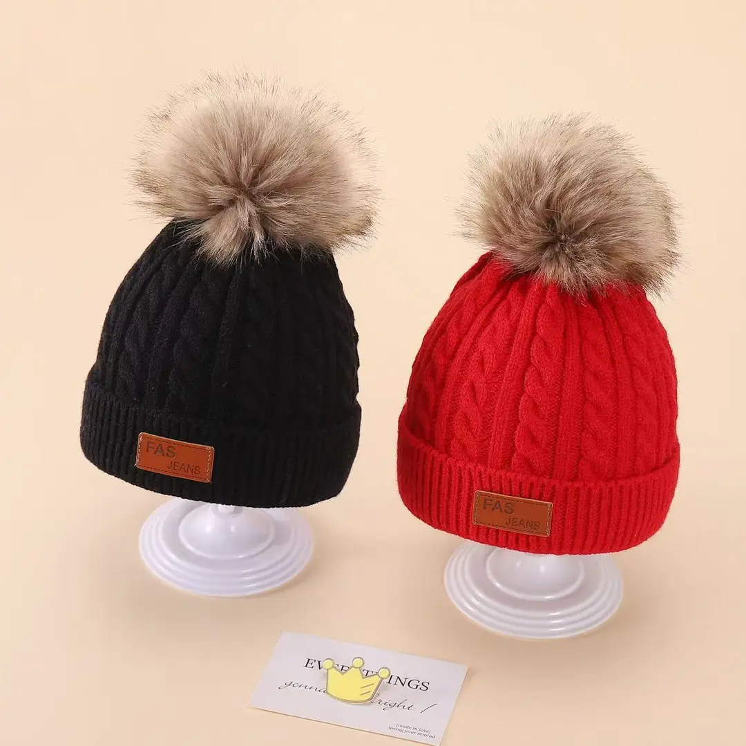 2025 New Kidsren's Hat, Scarf and Gloves Three-Piece Set Autumn and Winter New Warm Baby Woolen Hat Knitted Scarf — feature 14